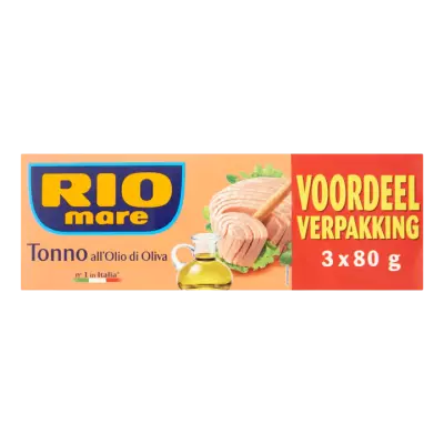 Rio Mare Tonijn in Olijfolie Voordeel Verpakking