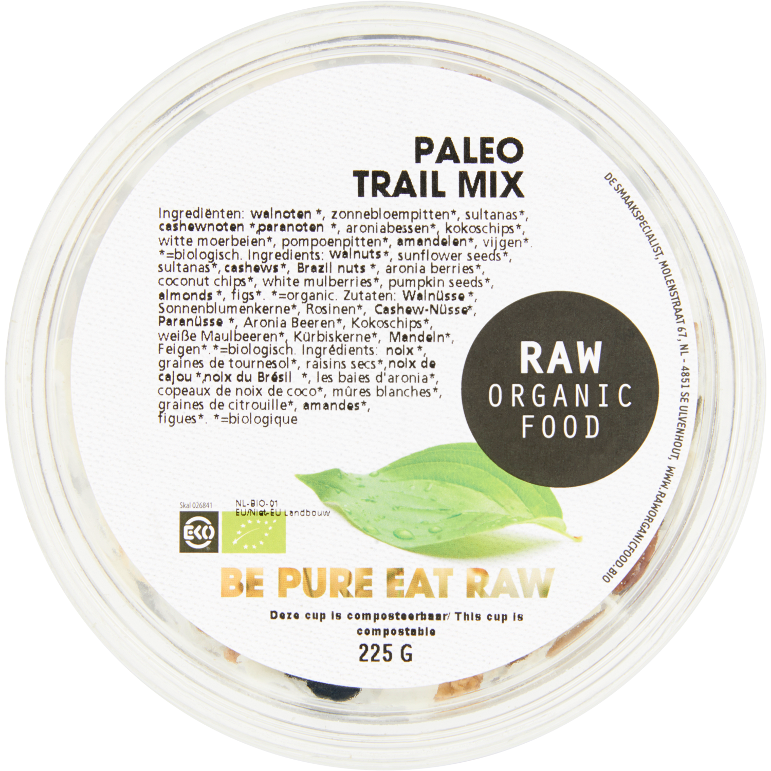 Raworganic Paleo trailmix biologisch
