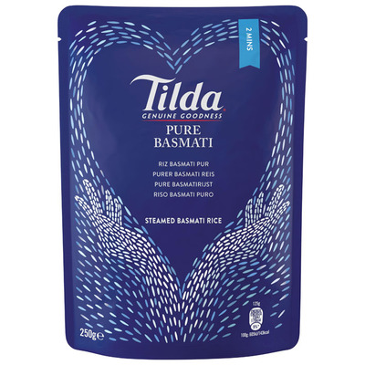 Tilda Pure steamed basmati rice