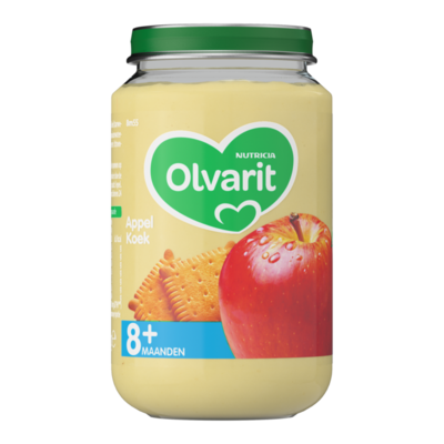 Olvarit Appel Koek 8+ Maanden