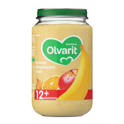 Olvarit Banaan sinaasappel koek 12+ mnd