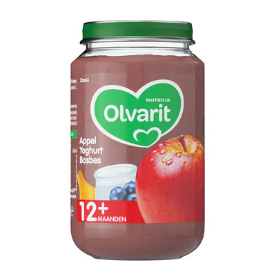 Olvarit Appel yoghurt bosbes 12+ mnd