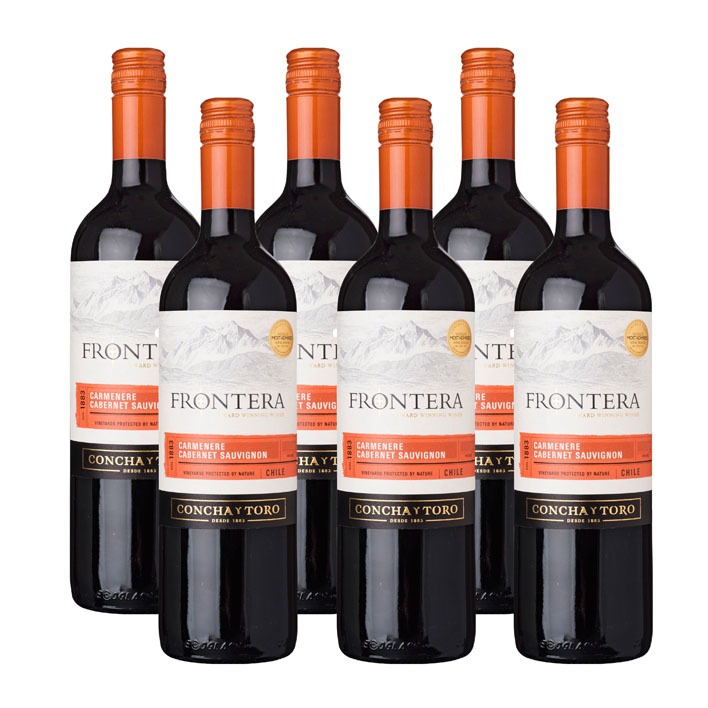 Frontera 6 x Carmenere Cabernet Sauvignon
