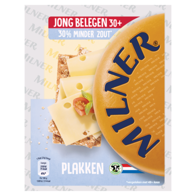 Milner Minder zout 30+plakken