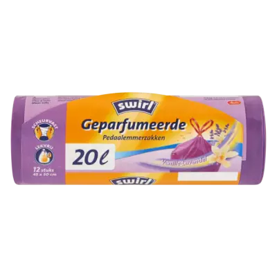 Swirl Geparfumeerde Pedaalemmerzakken Vanille-Lavendel 20 L