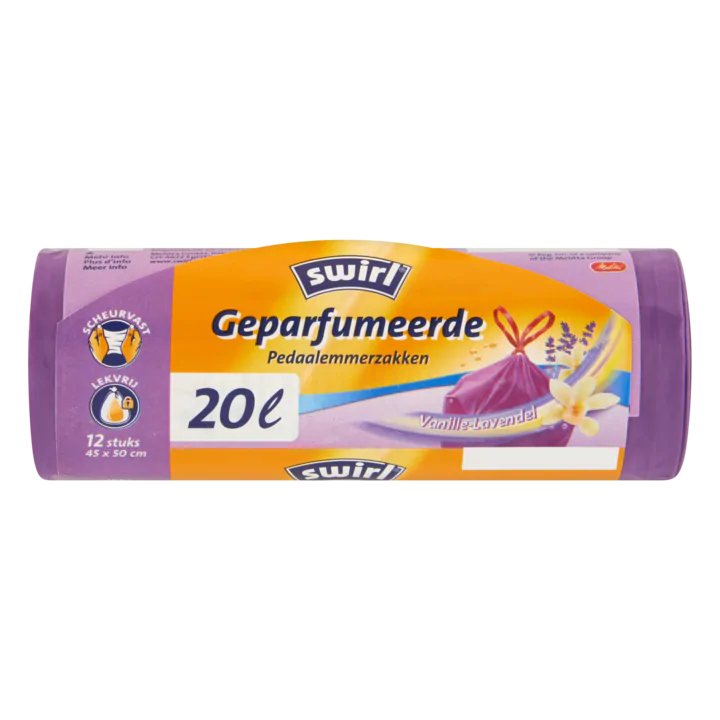 Swirl Geparfumeerde Pedaalemmerzakken Vanille-Lavendel 20 L