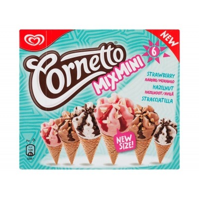 Ola IJs Mini Fruit Aardbei Hazelnoot Straciatella