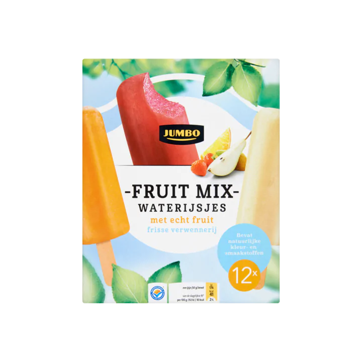 Huismerk Fruit Mix Waterijsjes met Echt Fruit