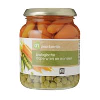 Huismerk Biologisch Doperwten-wortelen