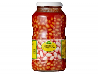 Budget Huismerk Witte bonen in tomatensaus