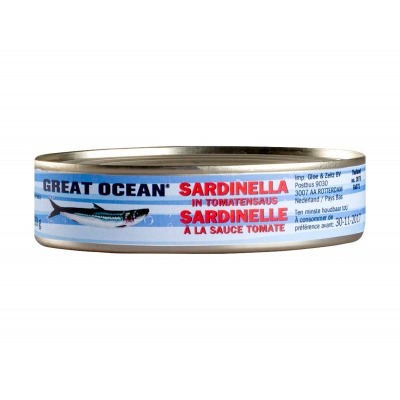 Great ocean Sardinella in tomatensaus