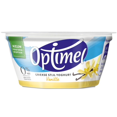Optimel Magere Griekse stijl yoghurt vanille