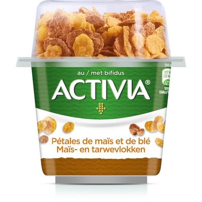 Danone Activia yoghurt breakfast