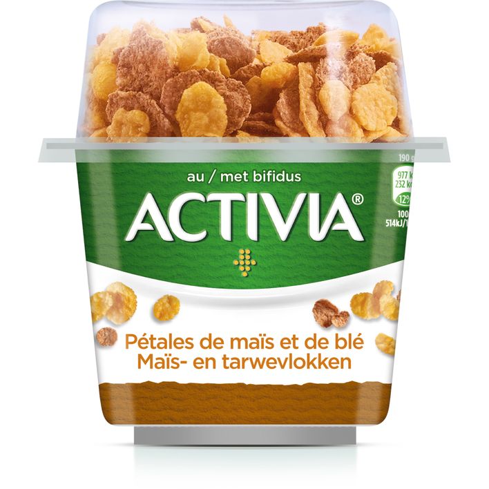 Danone Activia yoghurt breakfast