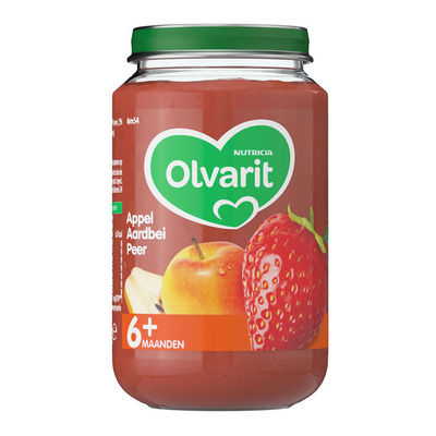 Olvarit Appel aardbei peer 6+ mnd