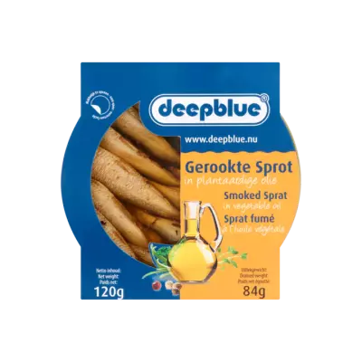 Deepblue Gerookte Sprot in Plantaardige Olie