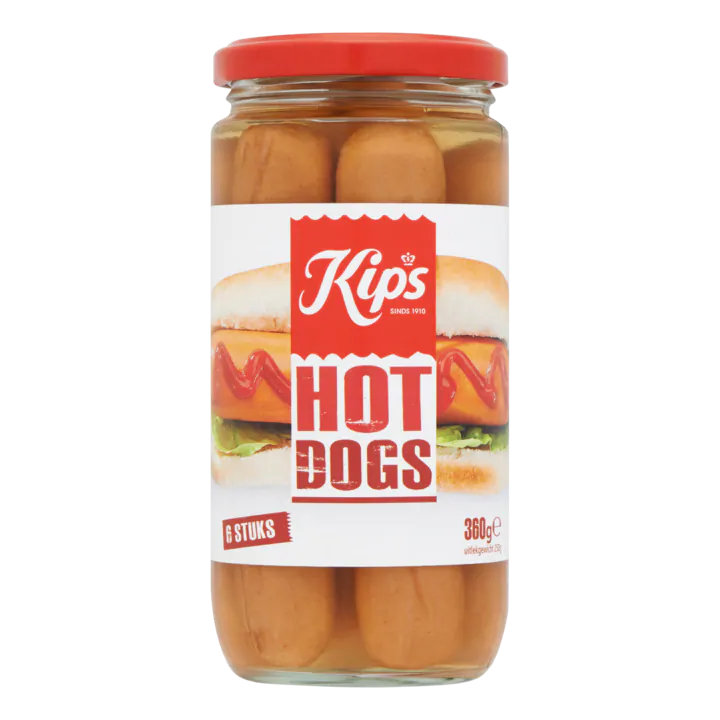 Kips Hotdogs 6st