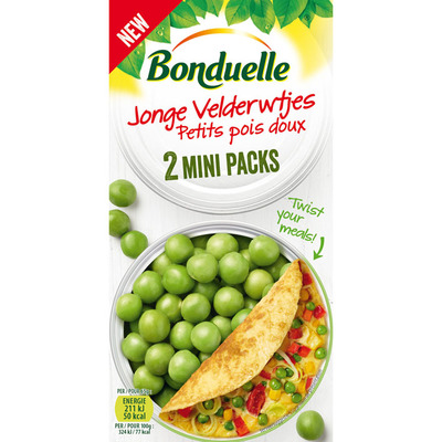 Bonduelle Jonge velderwtjes mini-pack