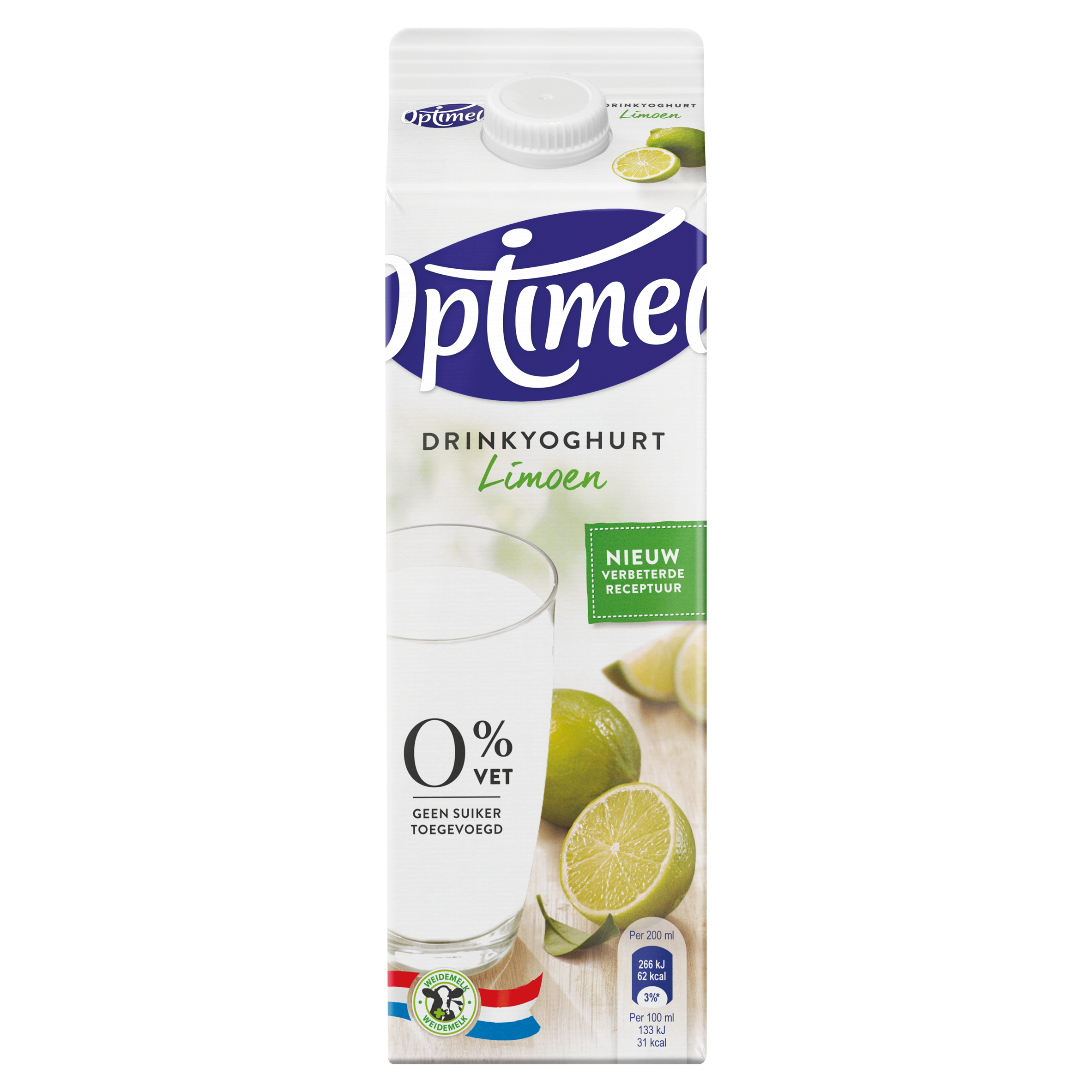 Optimel Drinkyoghurt Limoen 1 L