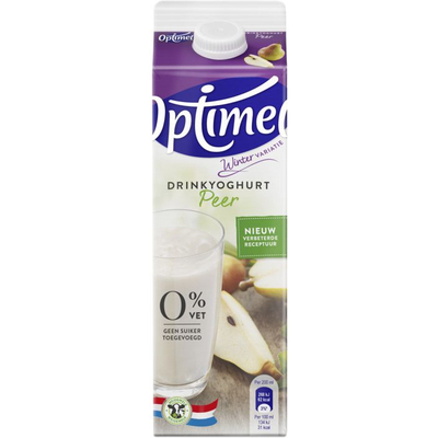 Optimel Drinkyoghurt rode vruchten-munt