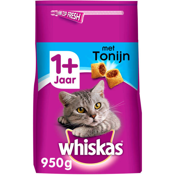 Whiskas Kattenvoer droog tonijn 1+ jaar