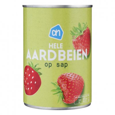 Huismerk Aardbeien op lichte siroop