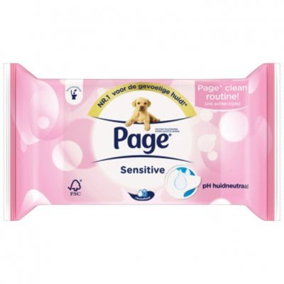 Page Vochtig toiletpapier sensitive