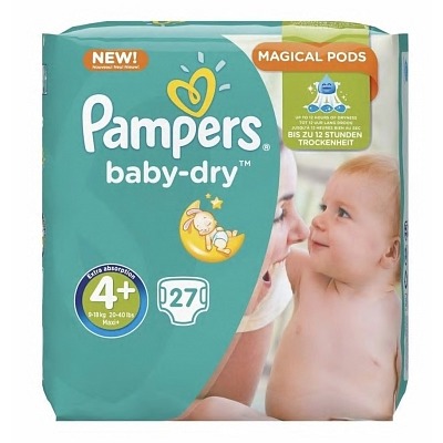 Pampers Baby dry maat 4+
