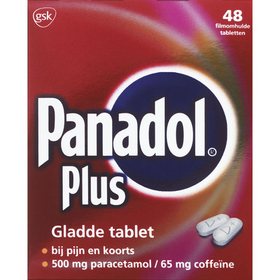 Panadol Plus paracetamol/coffeïne 500/65 mg