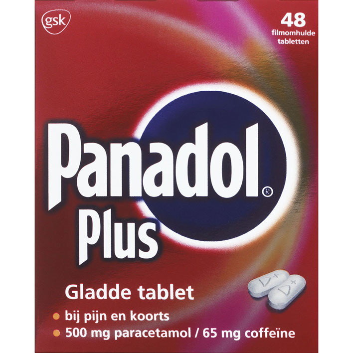 Panadol Plus paracetamol/coffeïne 500/65 mg