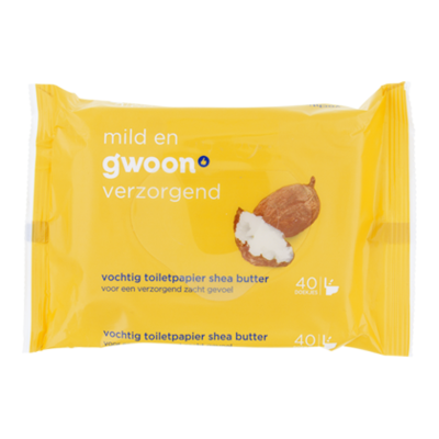 Huismerk Vochtig toiletpapier Shea Butter