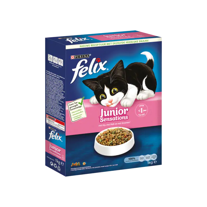 Felix Junior Sensations met Kip, met Melk en met Groenten