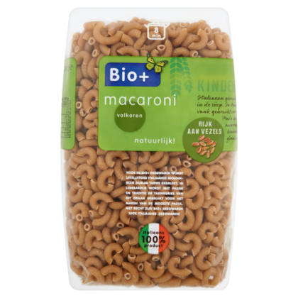 Bio+ macaroni volkoren