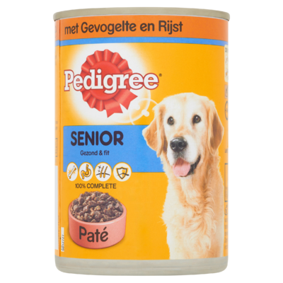 Pedigree Hondenvoer Nat Gevogelte Senior Blik 400 g