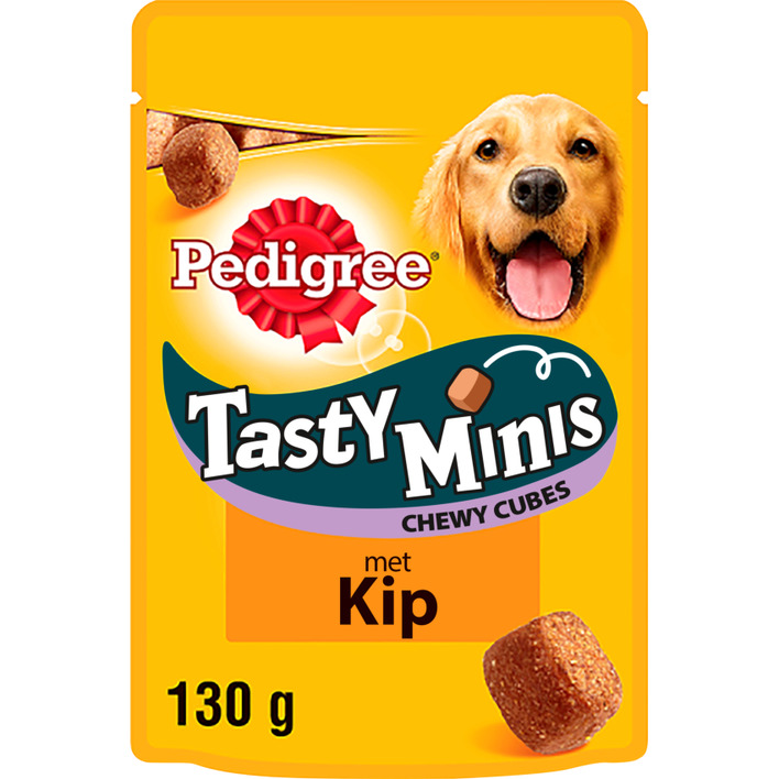 Pedigree Hondensnacks tasty minis chewy cubes kip