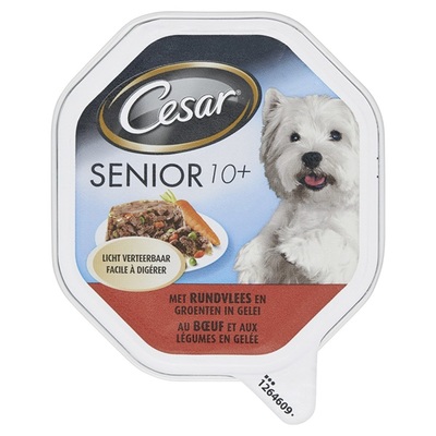 Cesar Senior 10+ Hondenvoer Met Rundvlees En Groenten