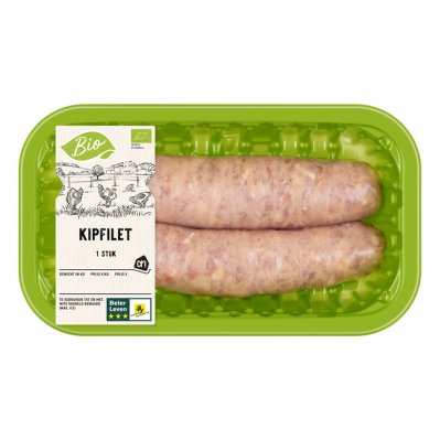 Huismerk Biologisch Kipworst