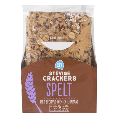Huismerk Stevige speltcrackers