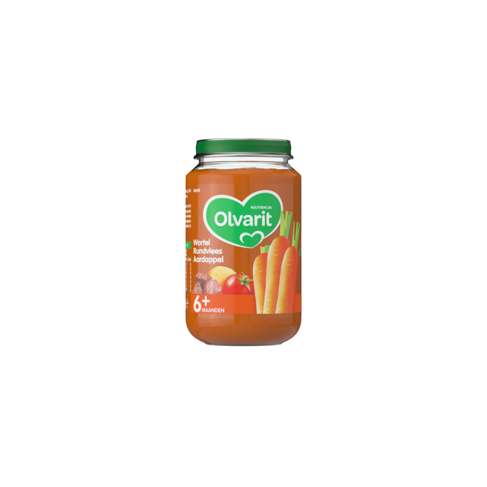 Olvarit Wortel-rundvlees- aardappel 6 mnd