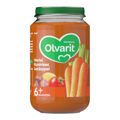 Olvarit Stoofpotje wortel rundvlees 6+ Maanden