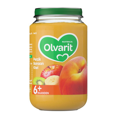 Olvarit Perzik banaan kiwi 6+ mnd