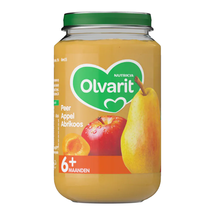 Olvarit Peer Appel Abrikoos 6+ Maanden