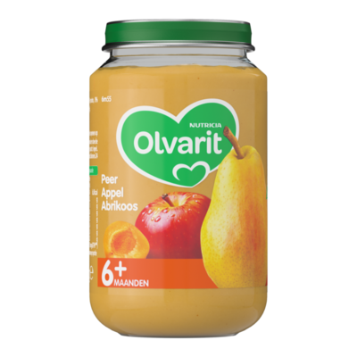 Olvarit Peer Appel Abrikoos 6+ Maanden