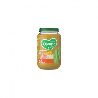 Olvarit Sperziebonen ham rijst 6+ mnd