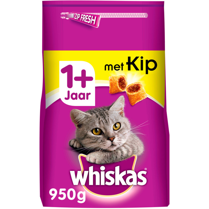 Whiskas Kattenvoer droog kip 1+ jaar