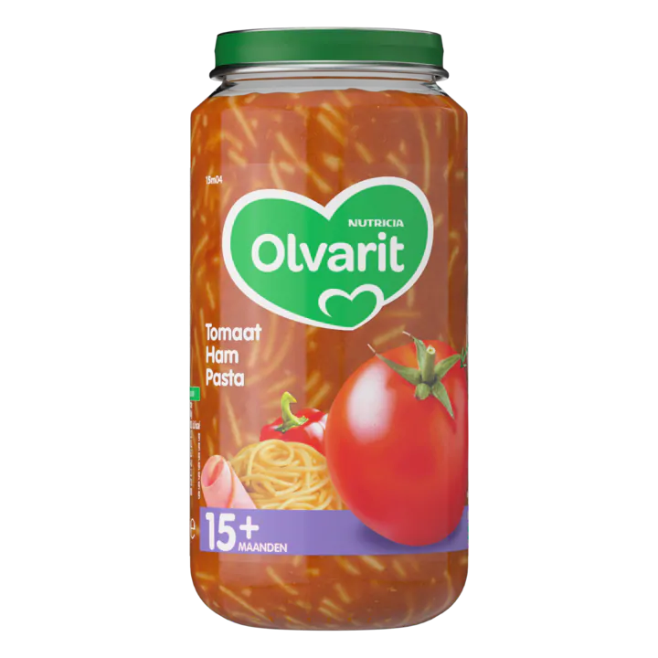 Olvarit Tomaat Ham Pasta 15+ Maanden