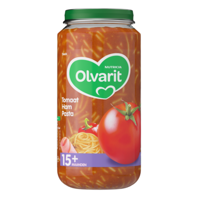 Olvarit Tomaat Ham Pasta 15+ Maanden