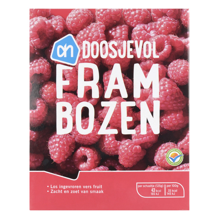 Huismerk Doosjevol frambozen