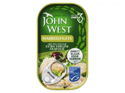 John West Makreelfilets in olijfolie MSC
