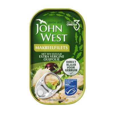 John West Makreelfilets in olijfolie MSC